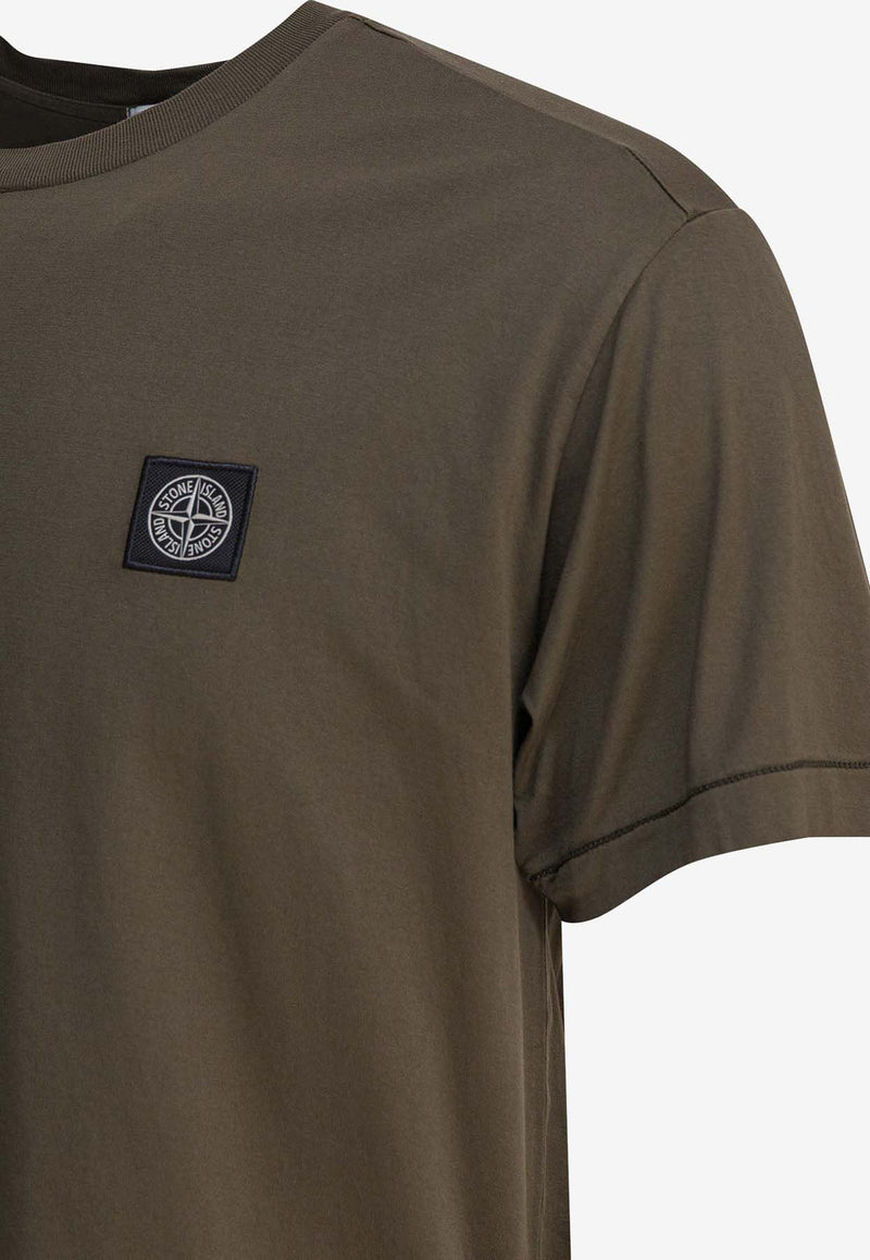 Stone Island Compass Patch Crewneck T-shirt Green 2100039S0013V0054_740b930e-108c-47f5-ab65-7792eb58aea9