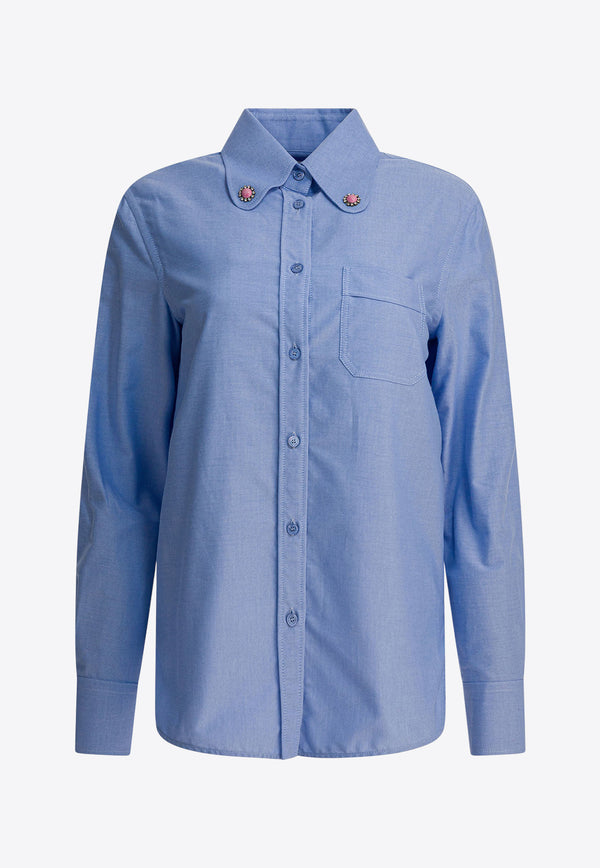 Logo Embroidered Buttoned Shirt