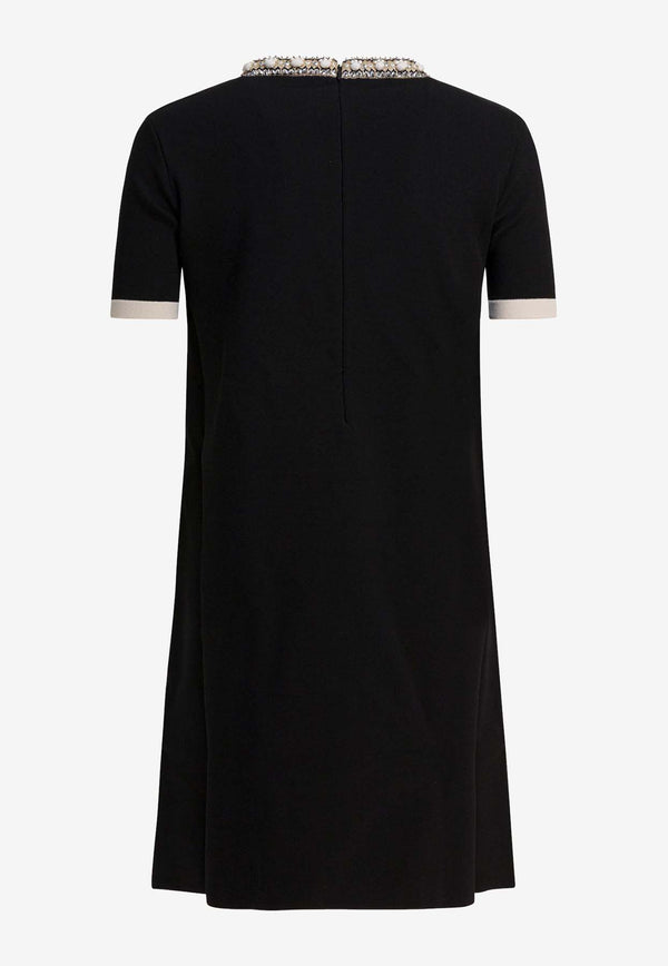 Valentino Embellished Choker Mini Dress  Black 6B3KD13L96B0NA_06e45c4e-7528-476a-92ff-87aac88024e4