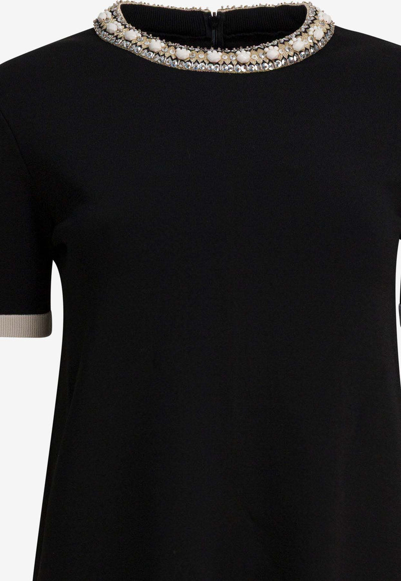 Valentino Embellished Choker Mini Dress  Black 6B3KD13L96B0NA_06e45c4e-7528-476a-92ff-87aac88024e4