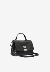 Zanellato Small Postina Leather Top Handle Bag Black POSTINA DAILY GIORNO S0680100050000Z0001_82744