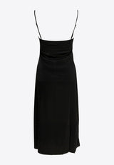 Acne Studios V-neck Satin Slip Dress Black A20926900_ae097719-067a-455b-a79c-475e9374bdc2