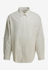 Acne Studios Striped Buttoned Shirt White BB0670CHD_64347421-03f2-4717-b9e4-6527a1d7ef43