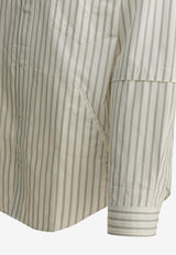 Acne Studios Striped Buttoned Shirt White BB0670CHD_64347421-03f2-4717-b9e4-6527a1d7ef43