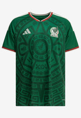 Adidas Originals Home Mexico 26 V-neck Jersey T-shirt  Green JL8580BGREEN_1da06515-496c-40b2-88cc-b2d9541c1a9b
