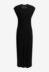 AMI PARIS Long Sheath Dress Black FDR648.JE0223001_ab1ced7c-7b94-45cc-875d-a2d223575673