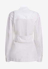 AMI PARIS Long-Sleeved Shirt White FSH807.CO0063100_67625684-8f77-4fad-94e7-2d0eeeb91f75