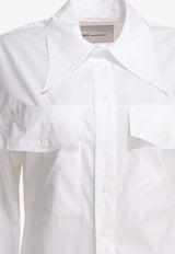 AMI PARIS Long-Sleeved Shirt White FSH807.CO0063100_67625684-8f77-4fad-94e7-2d0eeeb91f75