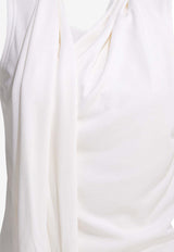 AMI PARIS Sleeveless Tied Top White FTP827.JE0223136_2fb9aa29-4290-405d-bc26-49336e2099de