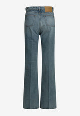 AMI PARIS Flared Washed Jeans  Blue FTR420.DE0046480_987f97fc-50bb-4a9b-a7e9-958d34f2a19d