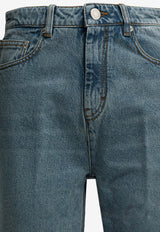 AMI PARIS Flared Washed Jeans  Blue FTR420.DE0046480_987f97fc-50bb-4a9b-a7e9-958d34f2a19d