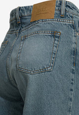 AMI PARIS Flared Washed Jeans  Blue FTR420.DE0046480_987f97fc-50bb-4a9b-a7e9-958d34f2a19d