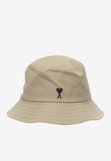 AMI PARIS Embroidered Ami De Coeur Bucket Hat Beige UHA666.AW0041A036_4585b3a2-7443-4031-b655-51b53ad86e74