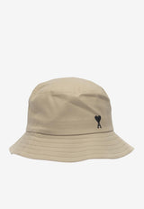 AMI PARIS Embroidered Ami De Coeur Bucket Hat Beige UHA666.AW0041A036_4585b3a2-7443-4031-b655-51b53ad86e74