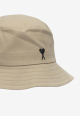AMI PARIS Embroidered Ami De Coeur Bucket Hat Beige UHA666.AW0041A036_4585b3a2-7443-4031-b655-51b53ad86e74
