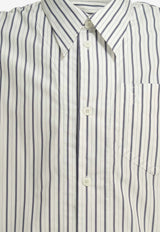 AMI PARIS Ami De Coeur Striped Shirt White USH809.CO0220A074_b67aeeac-6c4f-43ce-bccd-47226c2778ce