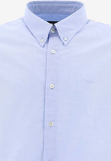A.P.C. Logo-Embroidered Buttoned Shirt COECK-H12499IAB_2d233f13-413d-4e4f-8306-02c198870b01