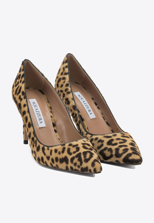 Aquazzura Purist 85 Leopard Print Pumps Beige PURMIDP1LYNNAT_7b751e56-202e-47e7-8831-097409ecf387