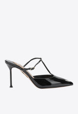 Aquazzura Sorbonne 85 Patent Leather Mules  Black SBEMIDM0PAT000_f50c9579-ffc6-4967-b495-5e52274b08cd