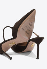 Aquazzura Sorbonne 85 Suede Mules  Brown SBEMIDM0SUEESP_c0d3759a-8525-4cbe-99e0-0a10ee5a3bf8
