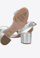 Aquazzura Sundance 50 Laminated Leather Sandals Silver SUDMIDS1LAMCCC_e3ad2369-5294-4cec-a06d-4481496fed50