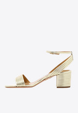 Aquazzura Sundance 50 Laminated Leather Sandals Gold SUDMIDS1LAMFD5_f47a6bc7-fb11-4776-a4c3-55ce165c87f8