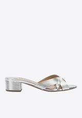 Aquazzura Sundance Laminated Leather Sandals Silver SUDMIDS3LAMCCC_e10ee7d4-feee-4190-8af2-17104c4744f7