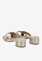 Aquazzura Sundance Laminated Leather Sandals Gold SUDMIDS3LAMFD5_562dba0b-0070-402c-9005-cc64c730b870