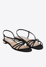 Aquazzura Talk To Me Low Flat Sandals  Black TTMFLAS0SUE000_459b82f3-dea8-4d90-8af9-05805840af42
