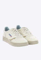 Autry Medalist Grained Leather Low-Top Sneakers White AULWNE15_570c6e23-edfe-4f92-b275-239de4775e3e