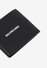 Balenciaga Printed Logo Leather Wallet Black 5945491IZI31090_07e6c7a3-63c6-4970-9cae-d6caca7492af