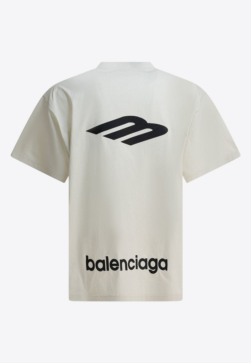 Balenciaga 3B Sports Icon Oversized T-shirt White 850345TTVK59054_a760553a-ea0a-4dfa-8cc9-24618c34a15c