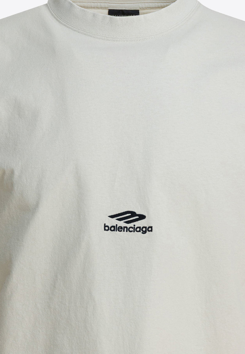 Balenciaga 3B Sports Icon Oversized T-shirt White 850345TTVK59054_a760553a-ea0a-4dfa-8cc9-24618c34a15c