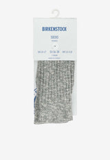 Birkenstock Ribbed Ankle Socks Gray 1008032GRAY WHITE_25e4edd5-2141-4251-a0ad-a3653ffac96b