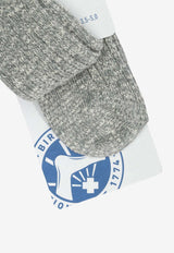 Birkenstock Ribbed Ankle Socks Gray 1008032GRAY WHITE_25e4edd5-2141-4251-a0ad-a3653ffac96b