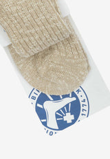 Birkenstock Ribbed Ankle Socks Beige 1008033BEIGE/WHITE_bc3bd0b5-a553-4113-9864-bd5b0ced7f9a