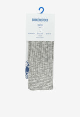 Birkenstock Ribbed Ankle Socks Gray 1008060GRAY WHITE_5824ba7d-18e2-4dfc-b00b-68139e31d938