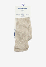 Birkenstock Slub Classic Socks  Beige 1008061BEIGE/WHITE_97279a64-2195-4bb5-bba7-0536d3c3b901