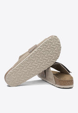 Birkenstock Kyoto Suede Slides Taupe 1015573TAUPE_8aa7f067-fa80-48d9-be3a-f4f428de2e79