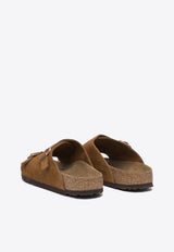 Birkenstock Zurich Suede Slides  Brown 1023891MINK_85f41611-3836-439a-92e0-342e0a83d99b
