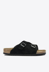 Birkenstock Zurich Suede Slides  Black 1025060BLACK_1abb1a8b-1e6d-4a7b-b5d9-8c26470b9fe1