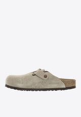 Birkenstock Boston Suede Clogs  Taupe 560773TAUPE_004c471d-7a83-41a4-8b34-bc3f9a7dce42