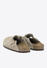 Birkenstock Boston Suede Clogs  Taupe 560773TAUPE_004c471d-7a83-41a4-8b34-bc3f9a7dce42