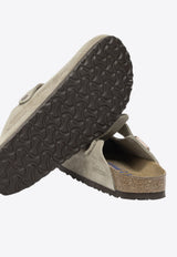 Birkenstock Boston Suede Clogs  Taupe 560773TAUPE_004c471d-7a83-41a4-8b34-bc3f9a7dce42