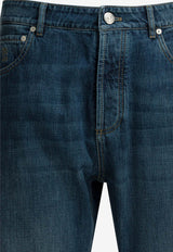 Brunello Cucinelli Logo Patch Straight-Leg Jeans Blue M0Z37X1290C1471_94518349-61af-4b1b-b075-b0887b46aeb5
