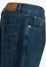 Brunello Cucinelli Logo Patch Straight-Leg Jeans Blue M0Z37X1290C1471_94518349-61af-4b1b-b075-b0887b46aeb5