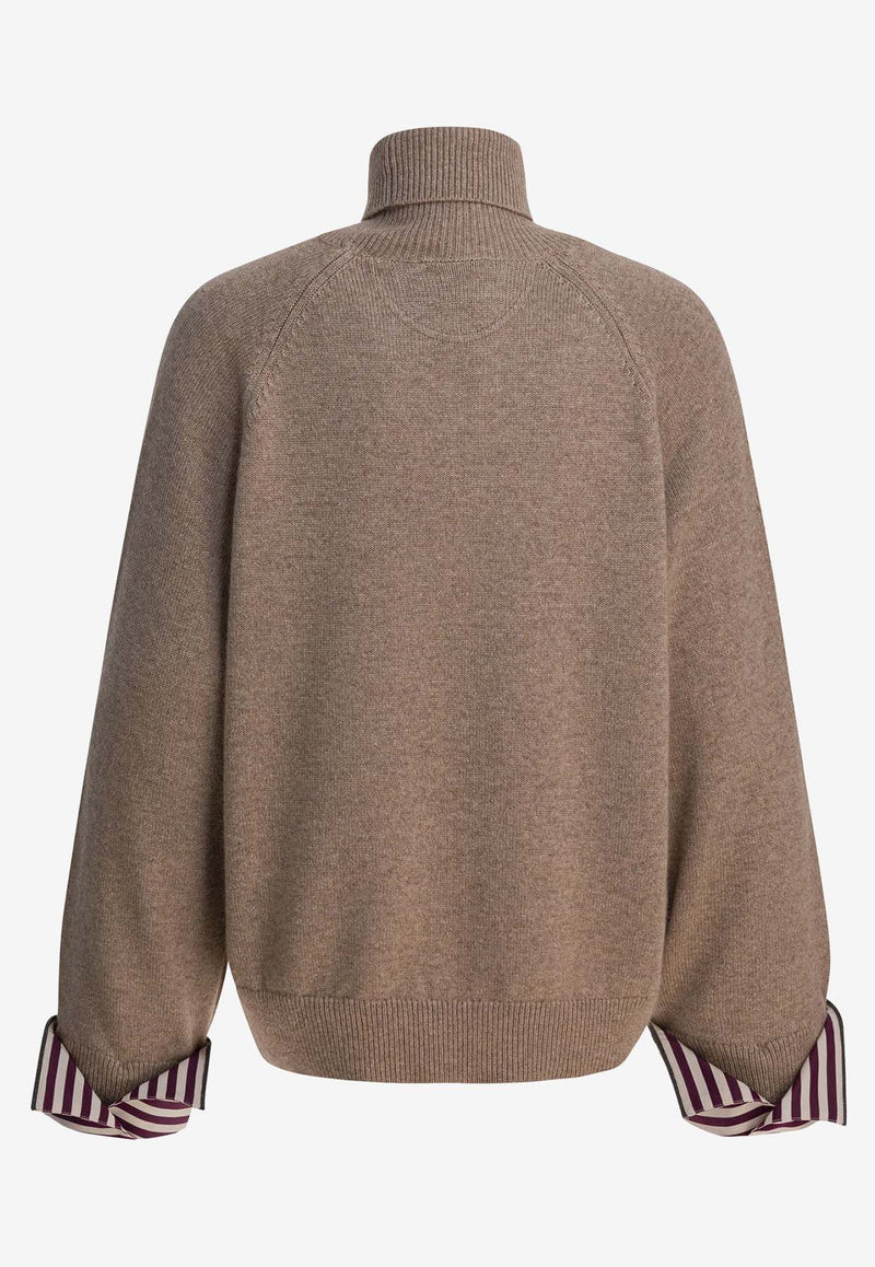Brunello Cucinelli Turtleneck Cashmere Sweater Brown M12709803C077_f3b79653-7f38-4f79-93ed-db788baafe7e