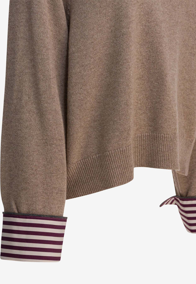 Brunello Cucinelli Turtleneck Cashmere Sweater Brown M12709803C077_f3b79653-7f38-4f79-93ed-db788baafe7e