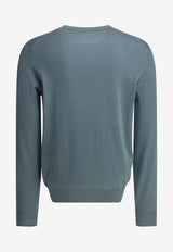 Brunello Cucinelli Fine-Knit Crewneck Sweater Blue M2900100CMM56_f618a544-2057-4cec-91c3-f2eb181a3e89