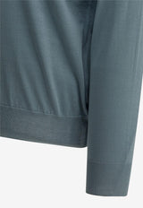 Brunello Cucinelli Fine-Knit Crewneck Sweater Blue M2900100CMM56_f618a544-2057-4cec-91c3-f2eb181a3e89